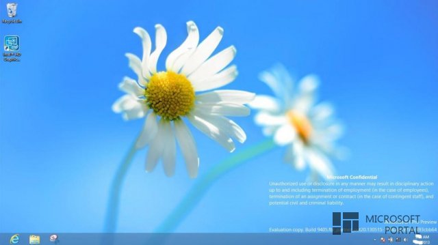 Скриншоты Windows 8.1 Build 9405