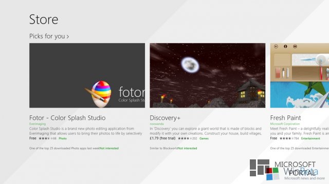 В утёкших сборках Windows 8.1 доступен обновлённый Windows Store