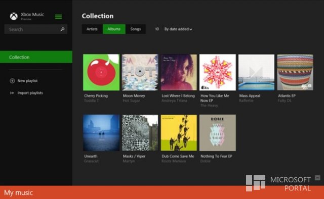 Приложение Xbox Music получило новый интерфейс