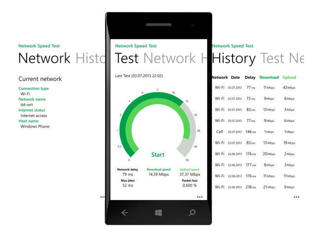 Windows Store: Network Speed Test Windows Store: Network Speed Test