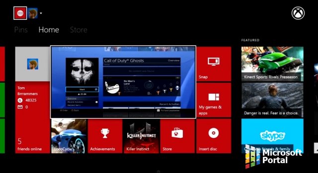 PS4 подключили к Xbox One