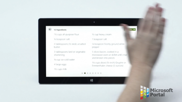 MS Surface 2 - отличный помощник на кухне