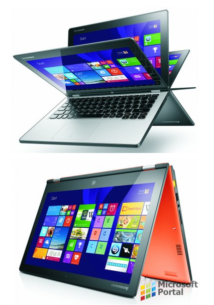 Lenovo представила обновленные гибриды Yoga 2 и Miix 2