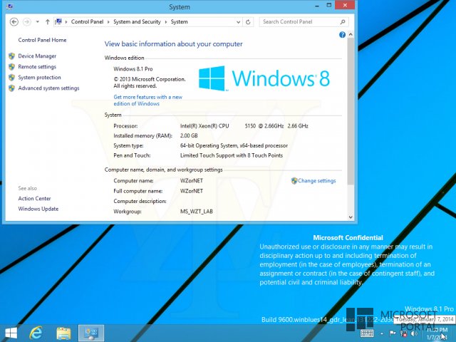 Первые скриншоты обновления для Windows 8.1