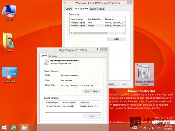 Первое обновление для Windows 8.1 Update 2014