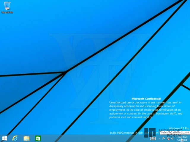 Скриншоты второй тестовой сборки Windows 8.1 2014 Update