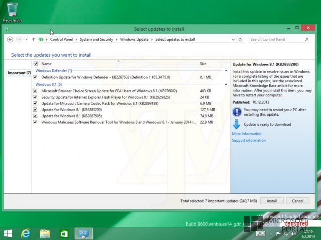 Скриншоты сборки 6.3.9600.16608.WINBLUES14_GDR_LEAN.140130-2030 Скриншоты сборки 6.3.9600.16608.WINBLUES14_GDR_LEAN.140130-2030