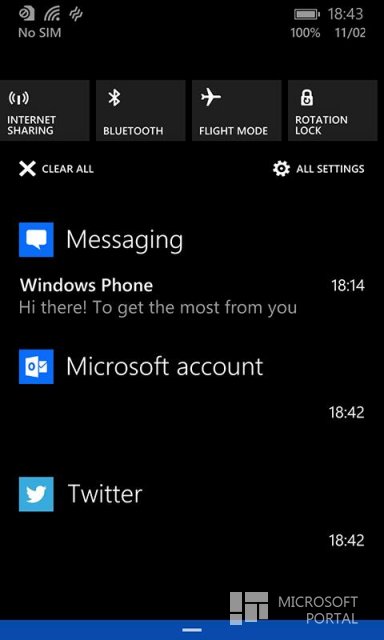 Два новых скриншота Windows Phone 8.1