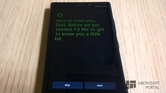 Видео голосового помощника Cortana