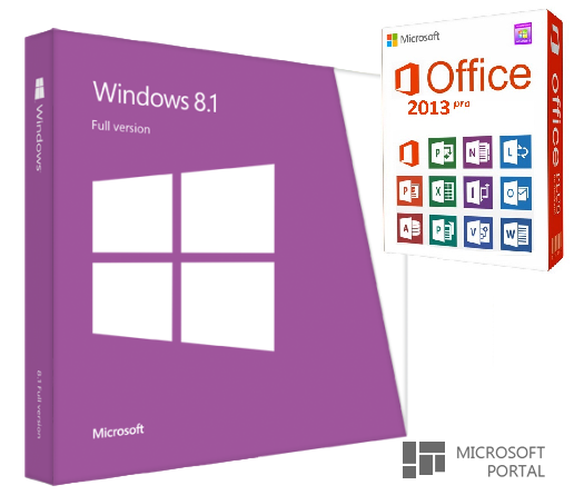 Ключ активации для Windows 8.1 Pro (Update 1)  + Microsoft Office Professional Plus 2013