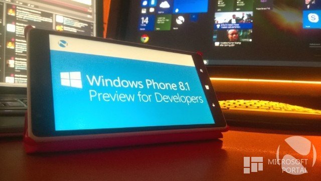 Компания Microsoft выпустила обновление для предварительной версии WP8.1