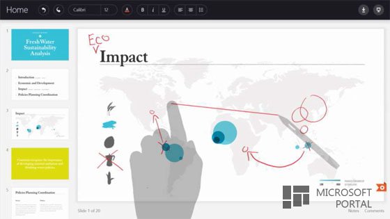 Новые скриншоты сенсорной версии Microsoft Office