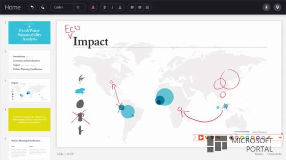Новые скриншоты сенсорной версии Microsoft Office