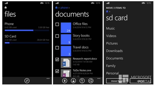 Microsoft выпустила официальный файловый менеджер для WP8.1