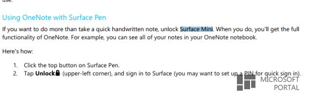 Microsoft проговорилась о Surface Mini