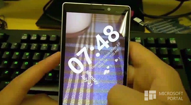 Первое приложение для экрана блокировки в WP8.1 на видео