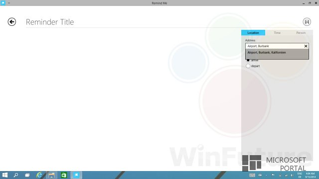 Несколько скриншотов голосового помощника Cortana в Windows 9 Несколько скриншотов голосового помощника Cortana в Windows 9