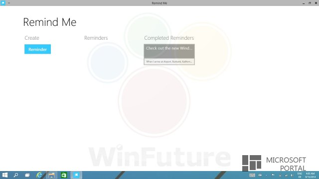 Несколько скриншотов голосового помощника Cortana в Windows 9 Несколько скриншотов голосового помощника Cortana в Windows 9