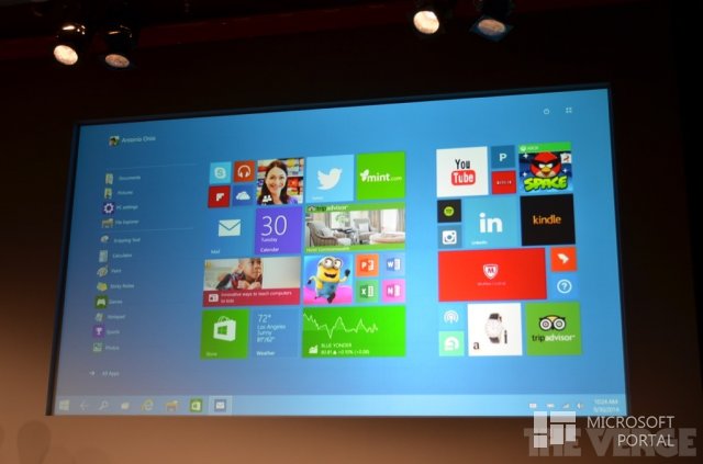 Компания Microsoft в Windows 10 продемонстрировала новый планшетный режим – Continuum