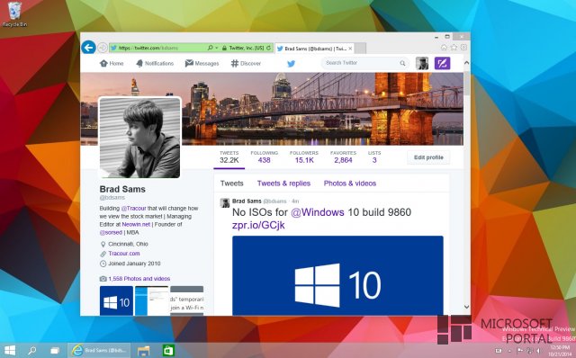 Windows 10 Technical Preview Build 9860: Немного о новых функциях и улучшениях из пресс-релиза Microsoft