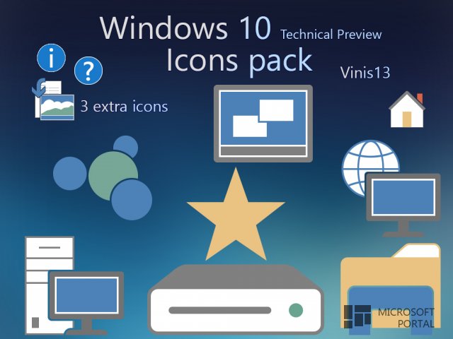 Иконки Windows 10 TP