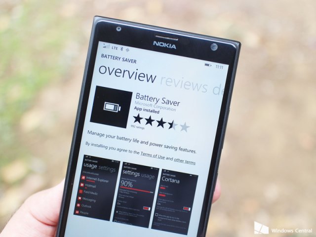 Приложение Battery Saver для WP получило обновление
