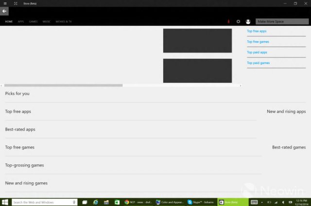 В бета-версии обновлённого Windows Store найдены приложения Windows Phone