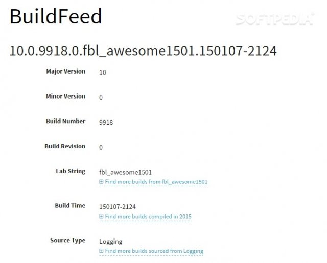 Microsoft в этом месяце выпустит сборку Windows 10 Build 9918?