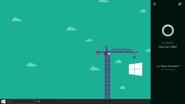 Концепт голосового помощника в Windows 10