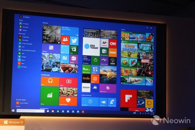 Microsoft представила новую сборку Windows 10 Microsoft представила новую сборку Windows 10