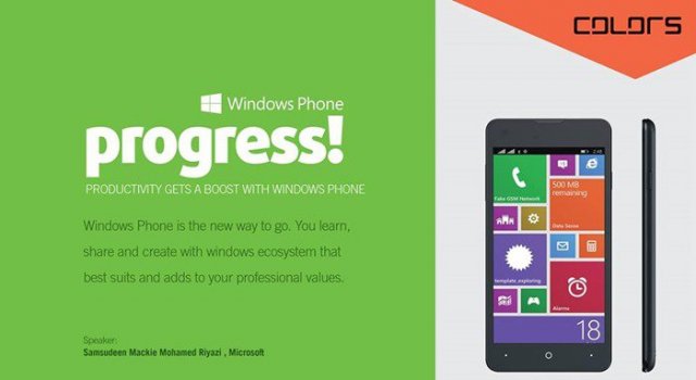 Совсем скоро Colors Mobile представит свой первый WP-смартфон