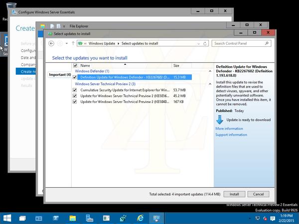 Windows Server vNext Build 9926 Technical Preview 2 [дополнено 1]
