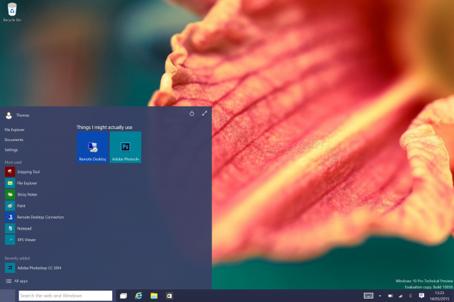 В Сеть утекла сборка Windows 10 Pro Technical Preview Build 10036 [дополнено 1]