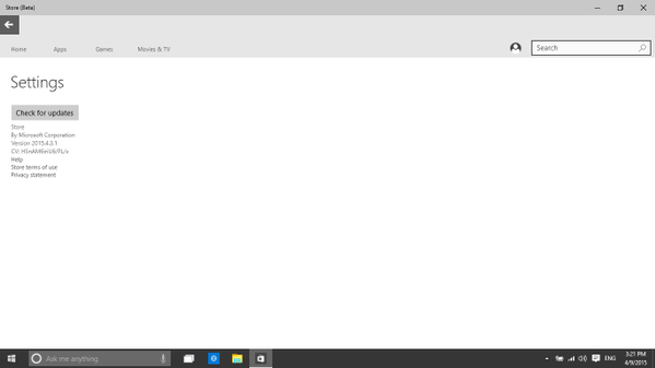 Магазин Beta в сборке Windows 10 Build 10051 получил обновление с новыми возможностями Магазин Beta в сборке Windows 10 Build 10051 получил обновление с новыми возможностями