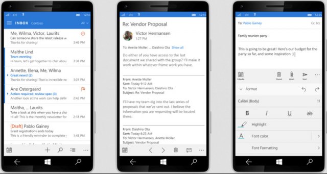 Microsoft рассказала новые подробности дизайна Windows 10 for Phones