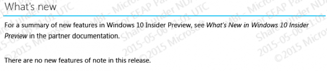 Документация к сборкам Windows 10 Build 10108 и 10114 Документация к сборкам Windows 10 Build 10108 и 10114