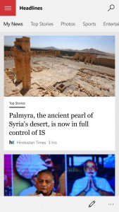 Новые универсальные приложения MSN показали на видео