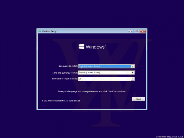 Скриншоты и документация сборки Windows 10 Build 10125