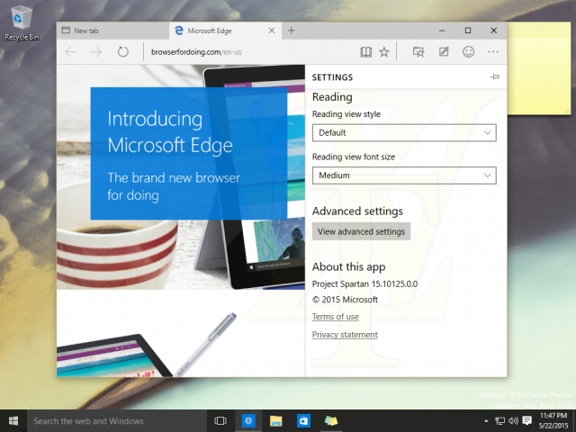 Скриншоты и документация сборки Windows 10 Build 10125 Скриншоты и документация сборки Windows 10 Build 10125