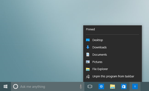 Несколько небольших изменений в Windows 10 Build 10125
