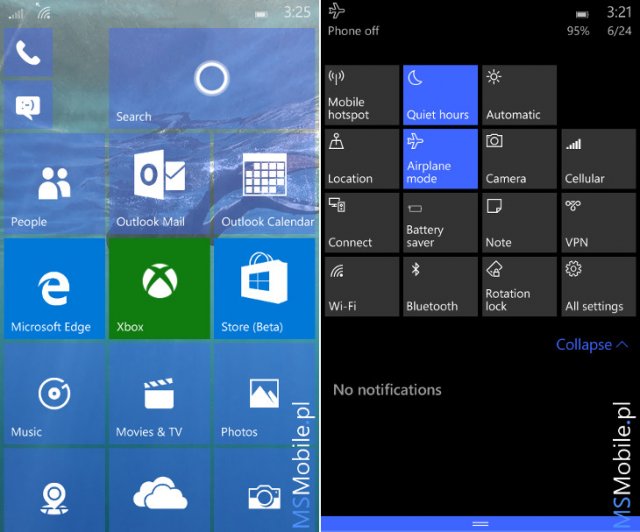 Скриншоты и список нововведений сборки Windows 10 Mobile Build 10149