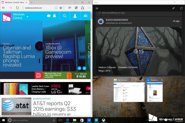 Как использовать функцию Snap Assist в Windows 10